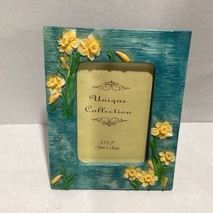 Beautiful yellow flowers picture frame